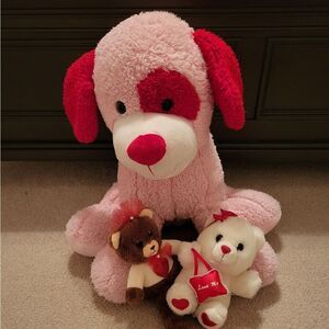 NWOT love stuffed animals bundle of 3
